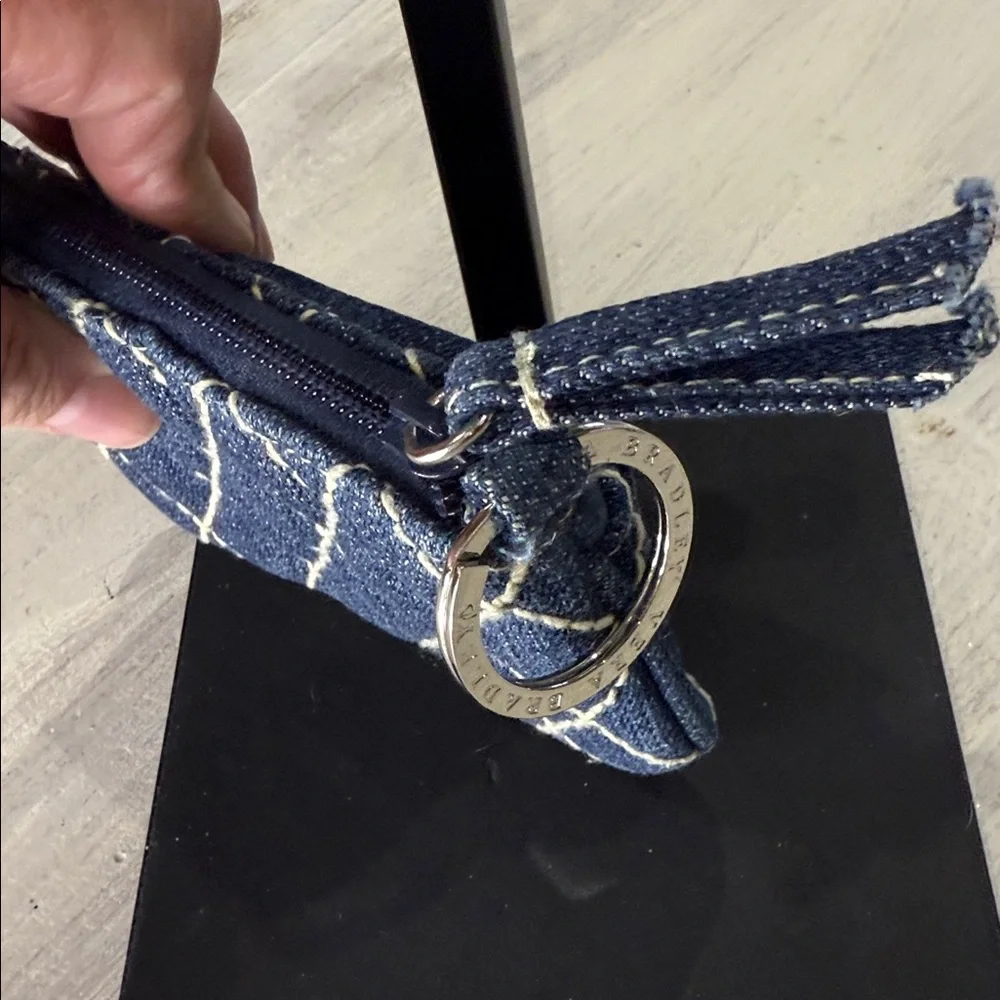Vera Bradley Blue Denim Quilted Wristlet